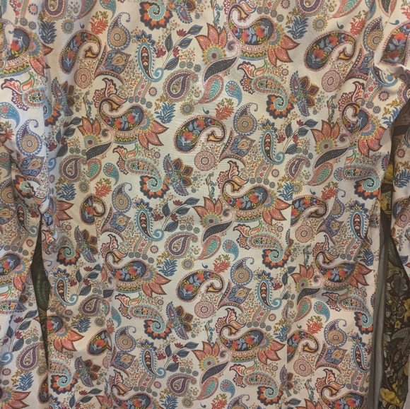 Olymp Level 5 Body Fit Paisley Dress Shirt 100% Cotton 14.5/37 EUC! - Picture 14 of 16